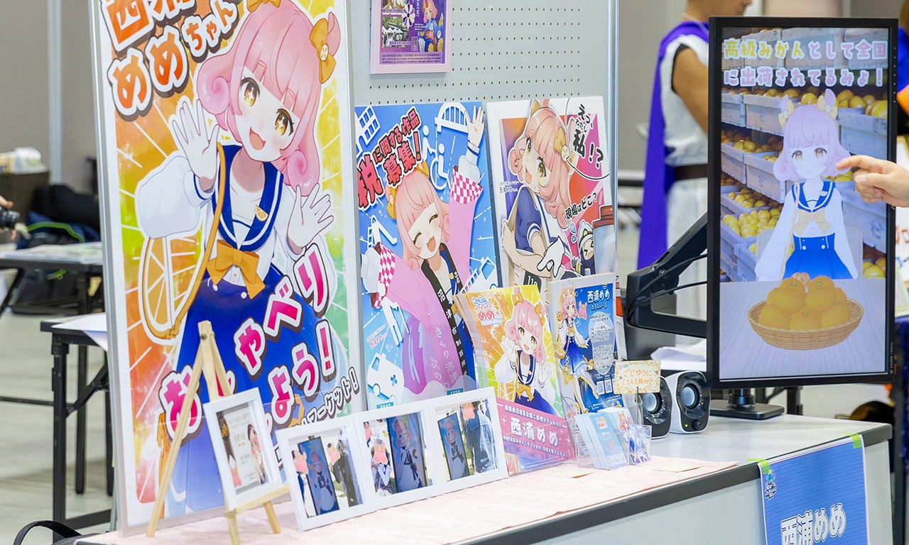 Vtuber西浦めめちゃんミニブース（本部） 会場の様子